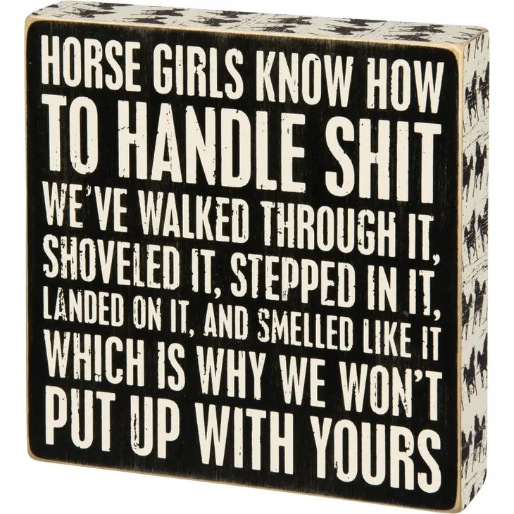Horse Girls Box Sign image 0