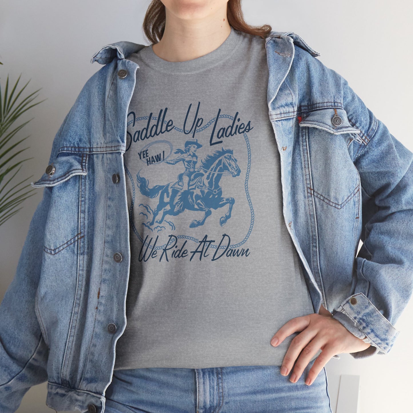 SADDLE UP- Cotton Tee