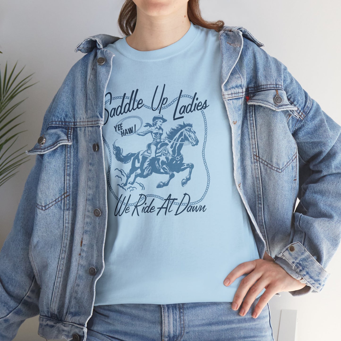SADDLE UP- Cotton Tee