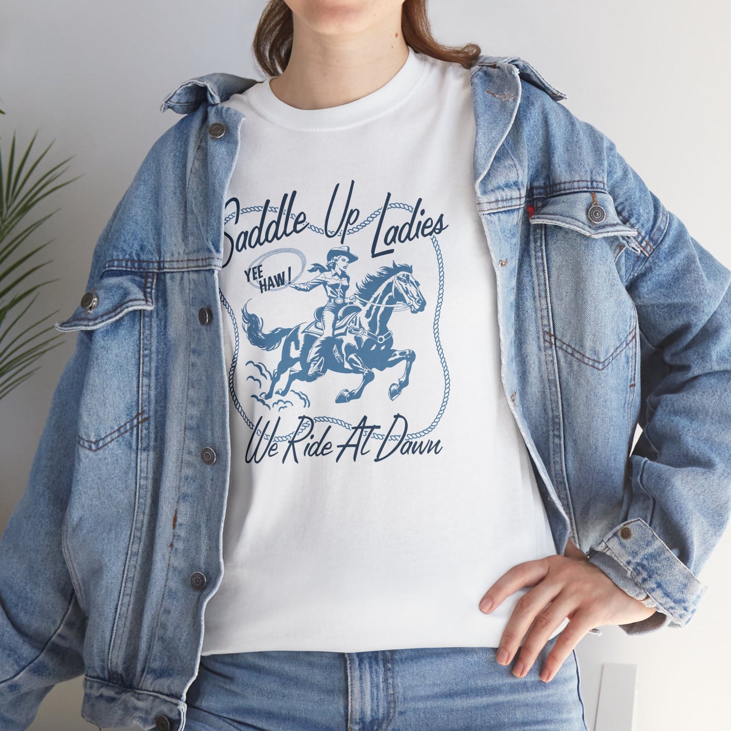SADDLE UP- Cotton Tee