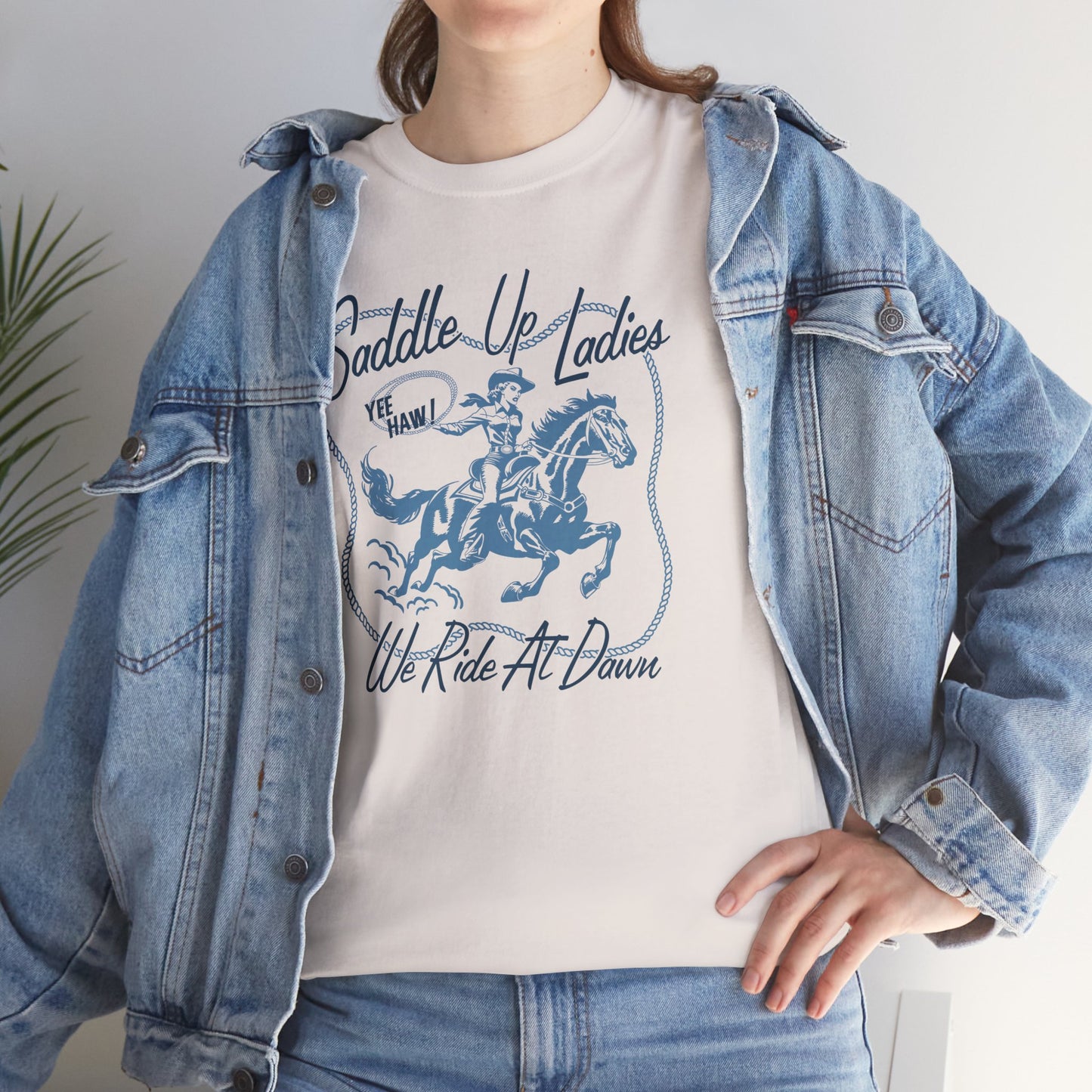 SADDLE UP- Cotton Tee