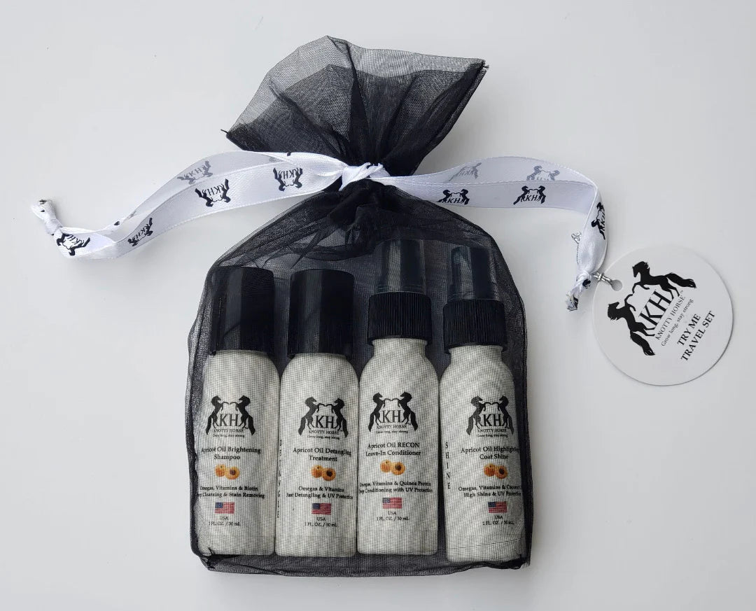 Knotty Horse Apricot Oil Try Me Travel Set image 0