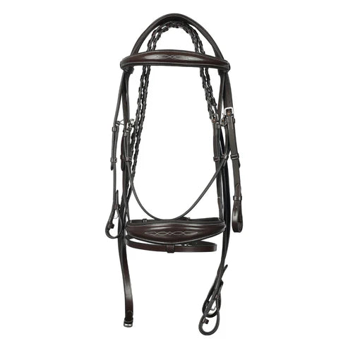 Henri de rivel Jamaika Pro Anatomical Bridle with Raised laced reins