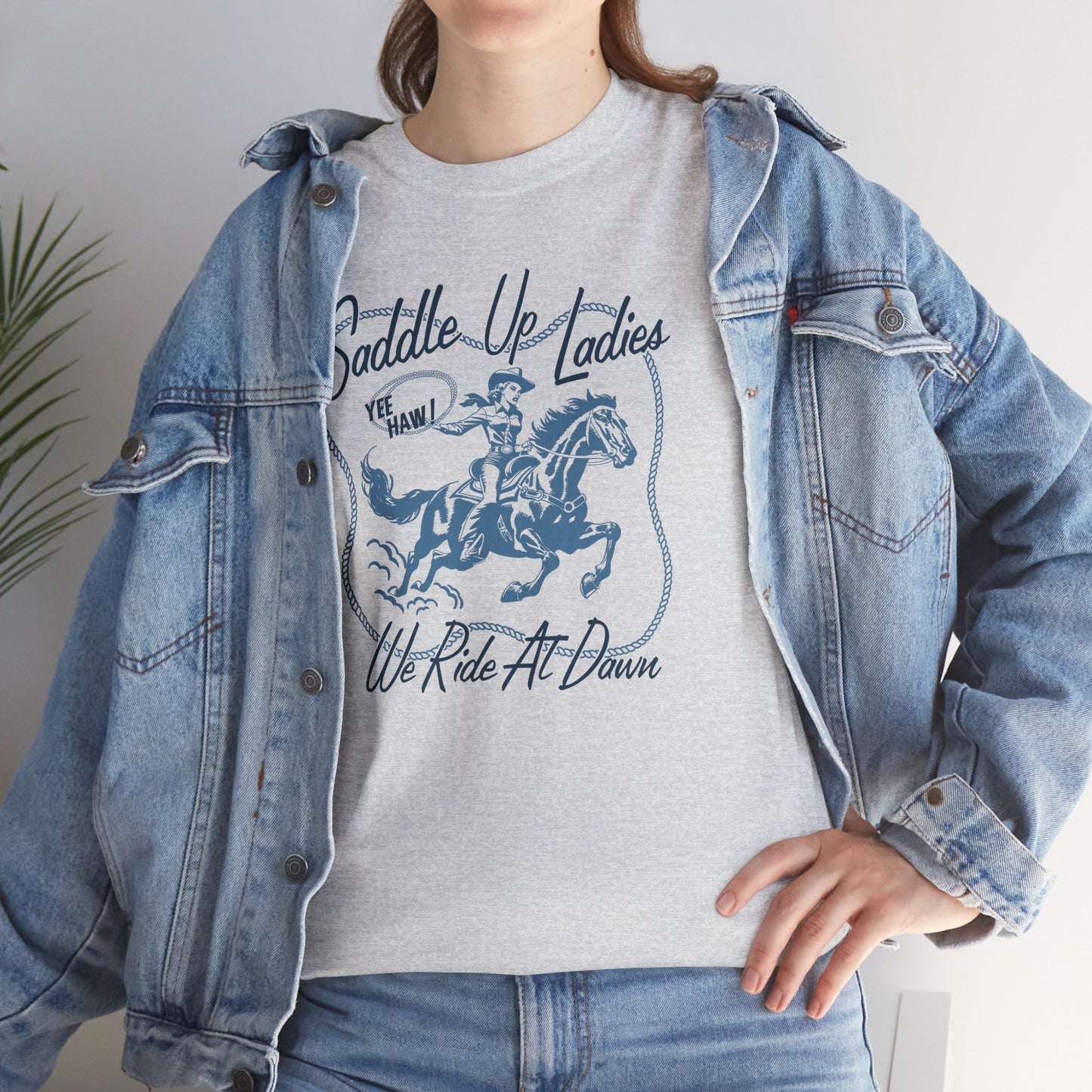 SADDLE UP- Cotton Tee
