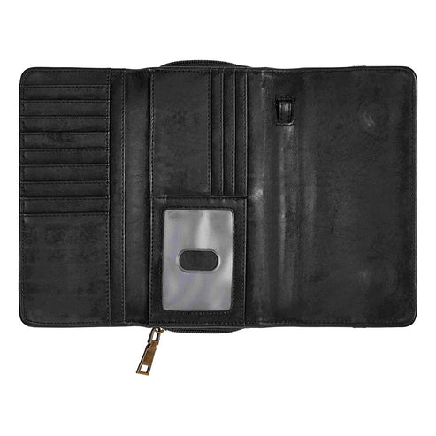 AWST Int'l Snaffle Bit Leather Cross Body Wallet