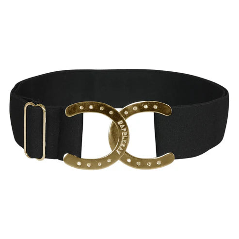 Dapplebay Horse Shoe Elastic Belt-Black