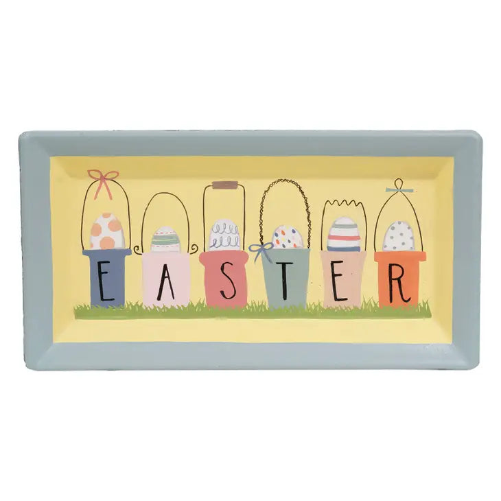 Easter Egg Buckets Rectangle Tray image 0