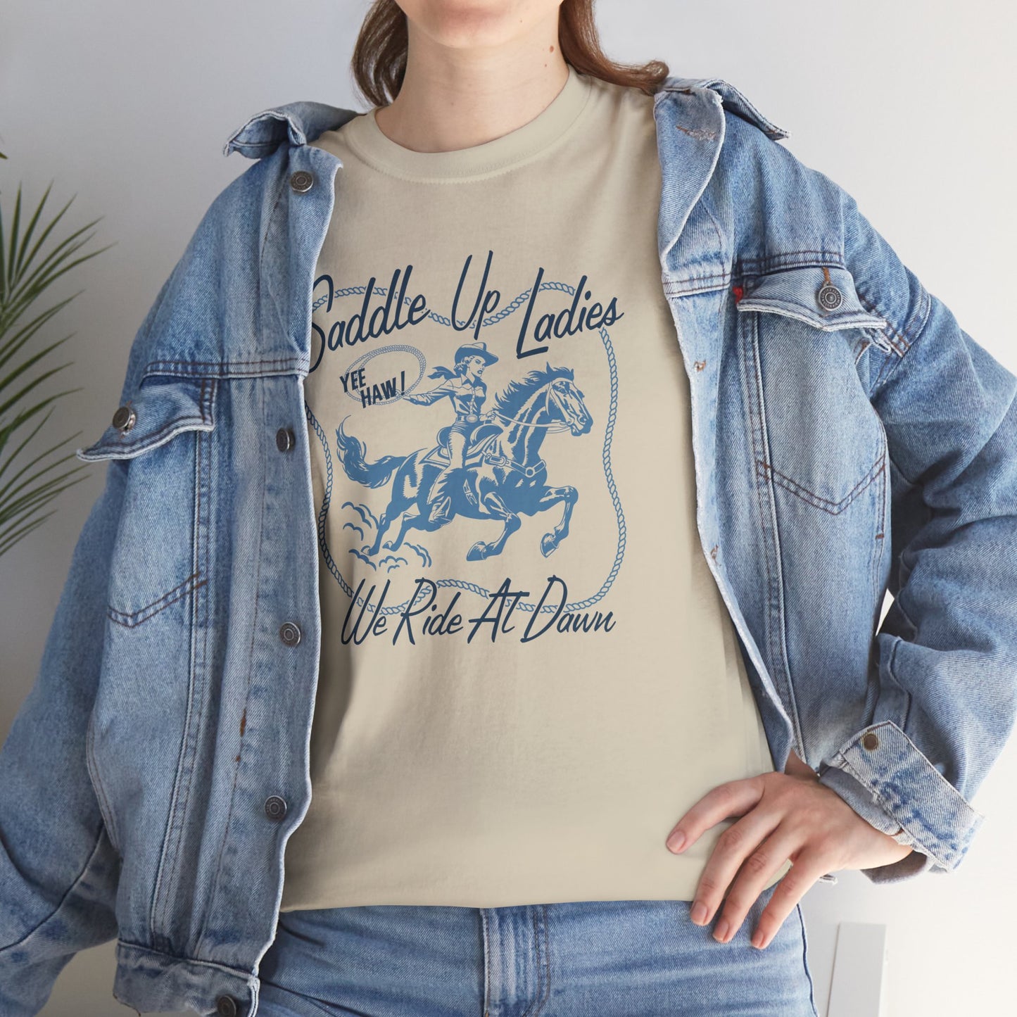 SADDLE UP- Cotton Tee