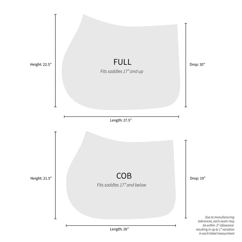 Dapplebay Holiday Plaid Jump Saddle Pad -RED