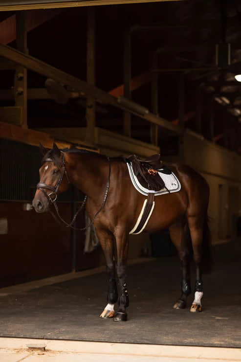 Henri de rivel Jamaika Pro Anatomical Bridle with Raised laced reins