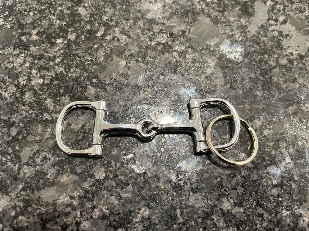 Horse Snaffle Bit Keychain image 0