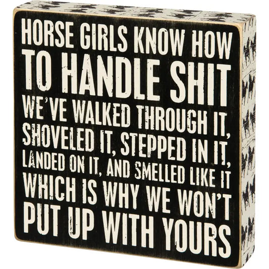 Horse Girls Box Sign image 0