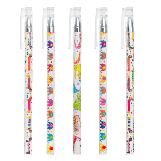 Happywrite - 5 Pen Pack: Colorful Cats, Elephants, Dachshunds image 0