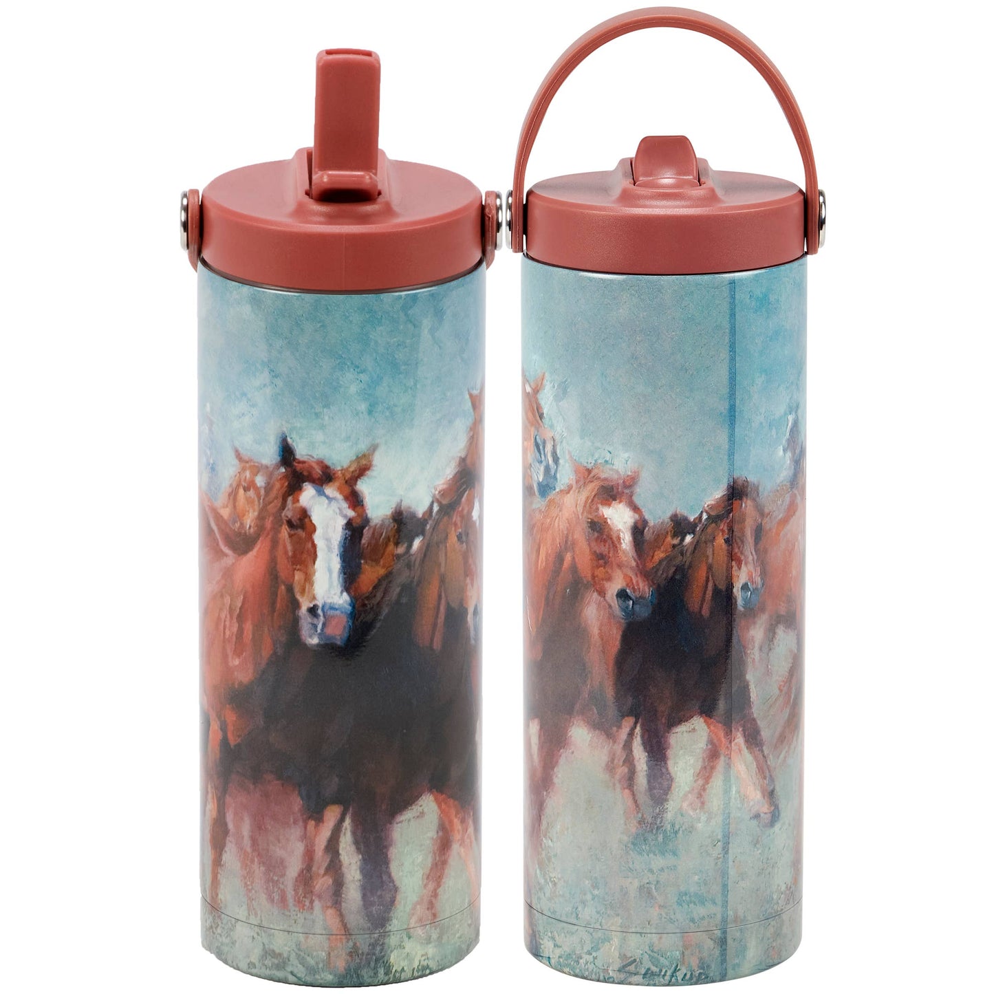 Running Horses Sport Bottle