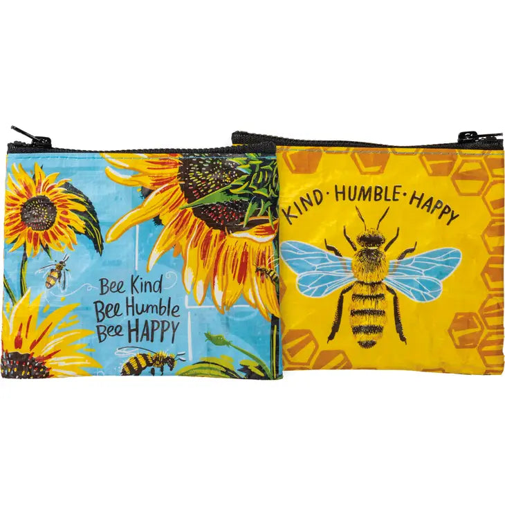 Bee Kind Bee Humble Bee Happy Zipper Wallet image 0