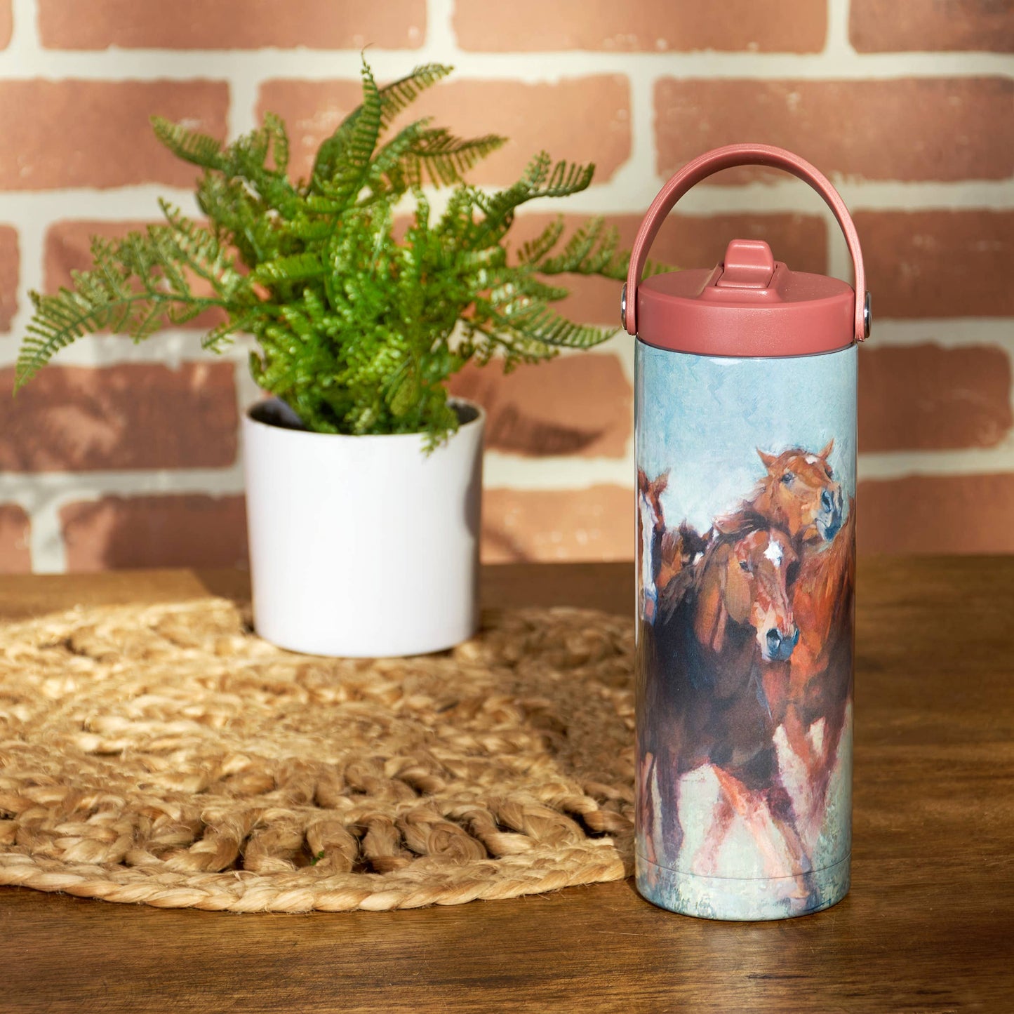 Running Horses Sport Bottle