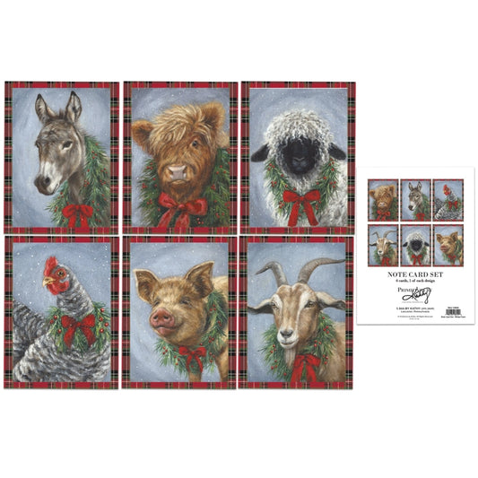 Christmas Animal Note Card Set image 0