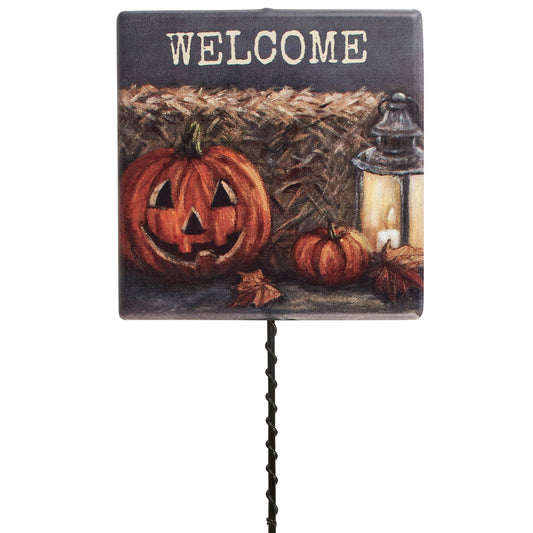 Halloween Welcome Garden Pick