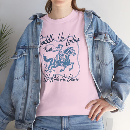 SADDLE UP-  Cotton Tee