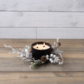 Flocked Snowball Candle Ring image 0