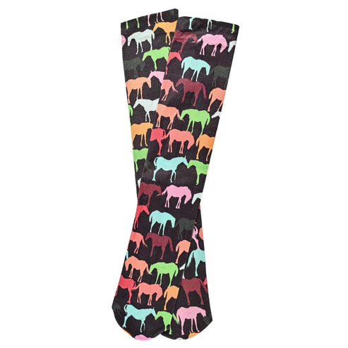 AWST Int'l Colorful Horses Socks image 0