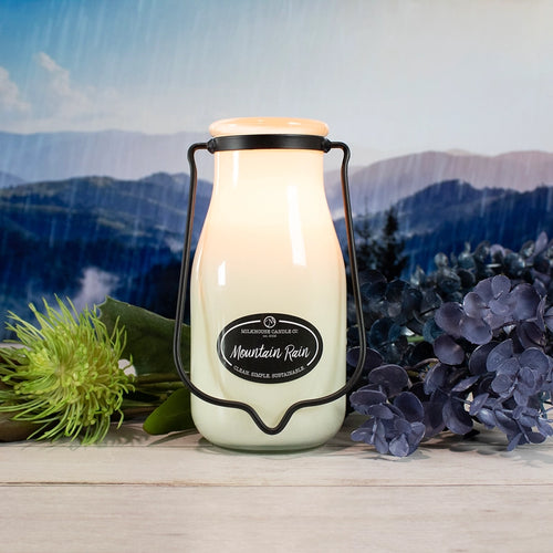 14 oz Milkbottle Candle: Mountain Rain image 0