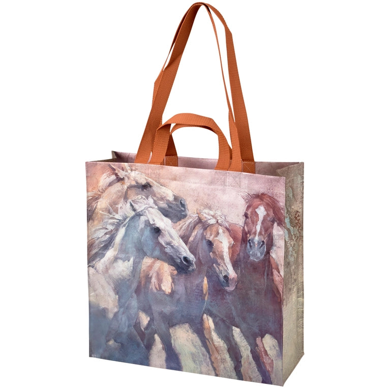 Horses Market Tote image 0