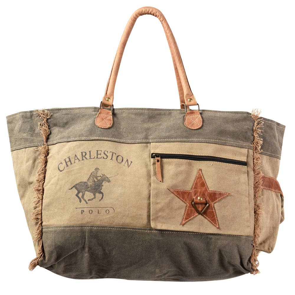 Upcycled Canvas Ladies Tote Bag