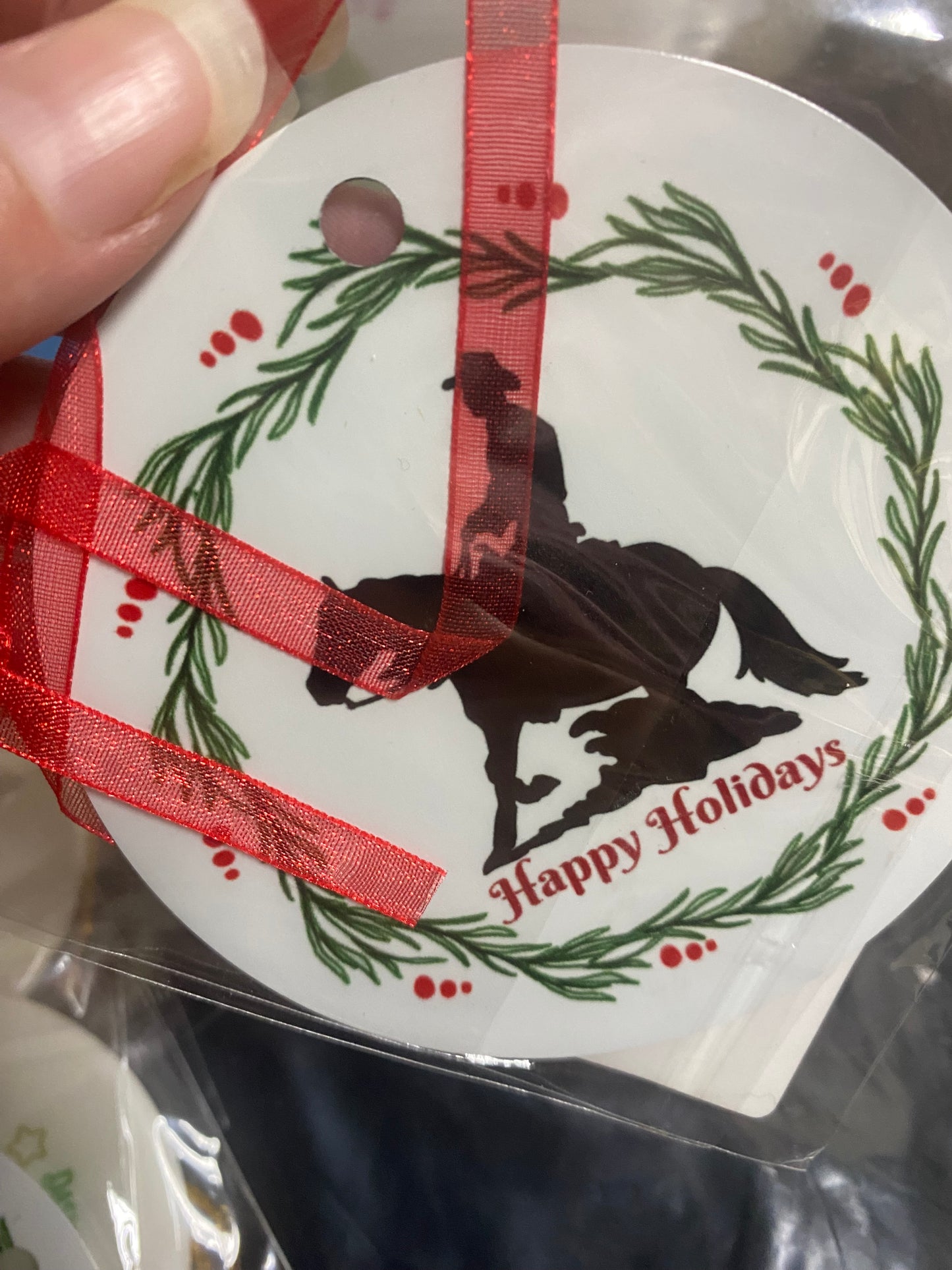 Western Reining Horse Ornament