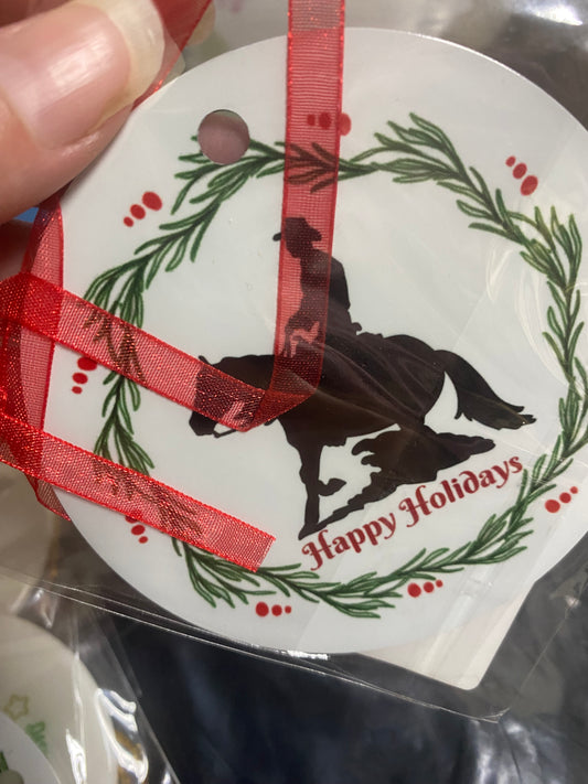 Western Reining Horse Ornament