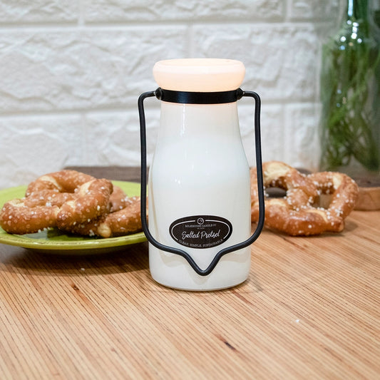 8 oz Milkbottle Candle: Salted Pretzel image 0