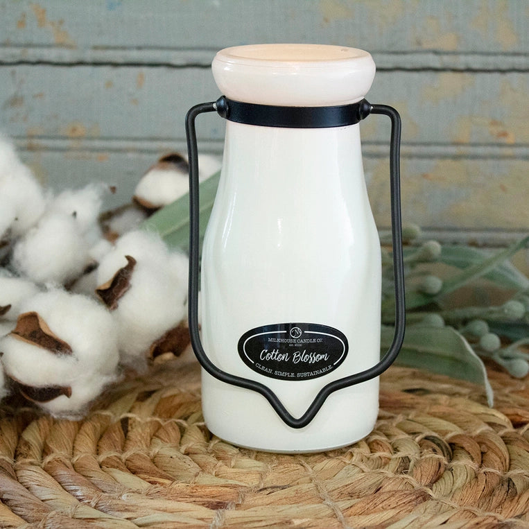 8 oz Milkbottle Candle: Cotton Blossom image 0