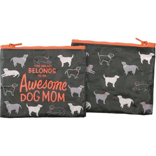 Awesome Dog Mom Zipper Wallet image 0