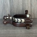 Engraved German Silver Mens Spurs image 0
