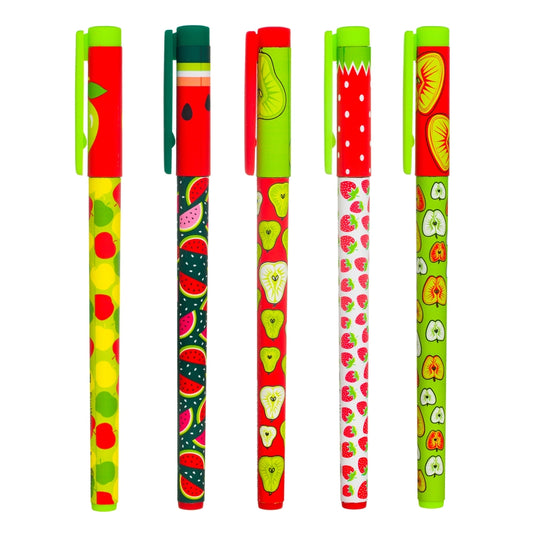 FunWrite-5 Pen Pack: Watermelons, Apples, Pears, Strawberries image 0