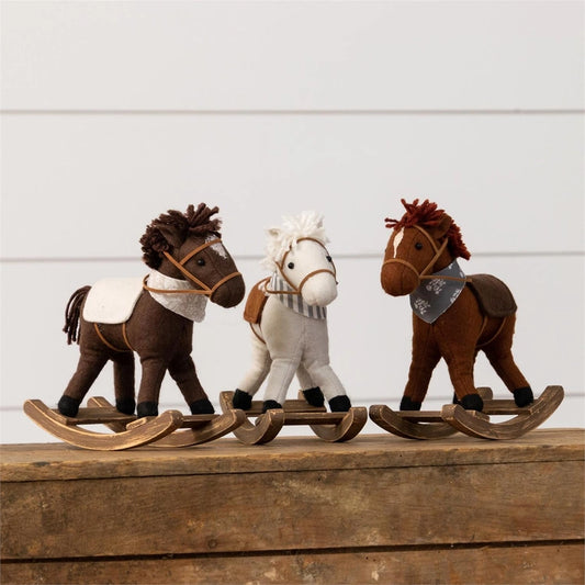 Decorative Fabric Rocking Horses
