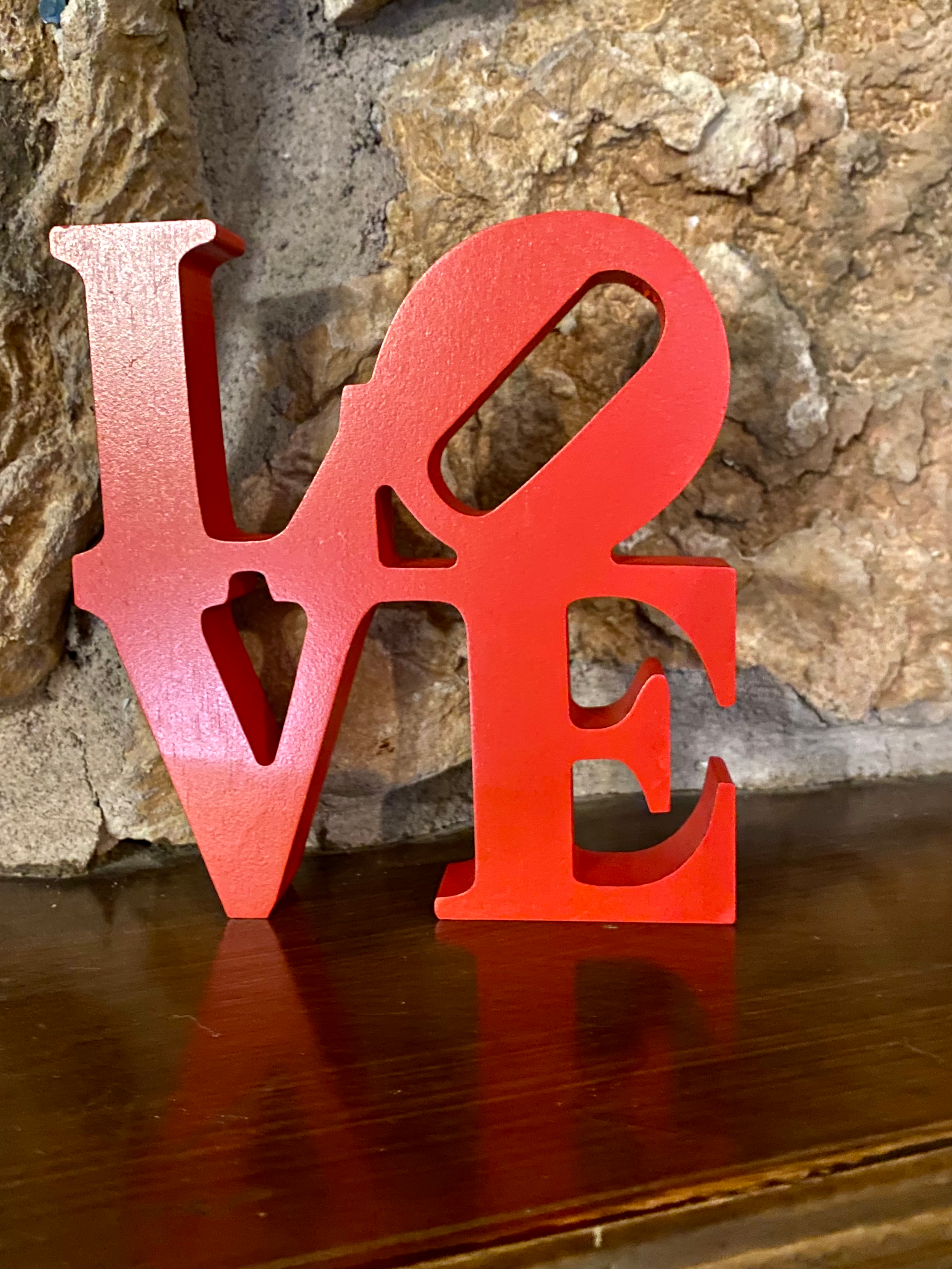Love- Red Word Art Sign image 0