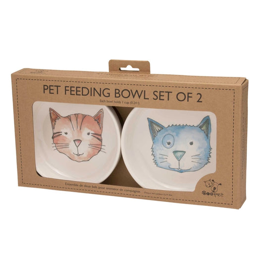 Pet Bowl  Gift Set Watercolor Cat image 0