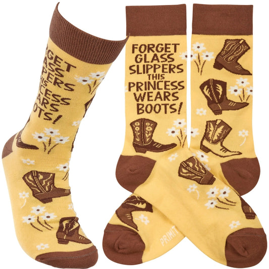 This Princess Wears Boots Socks image 0