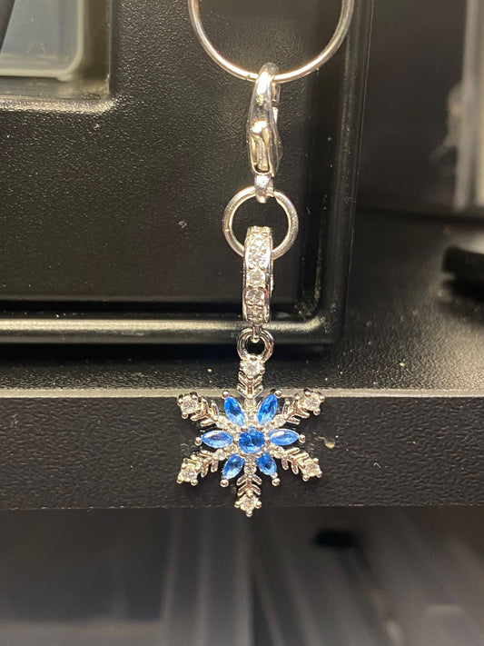 Sterling Silver Snowflake Charms image 1