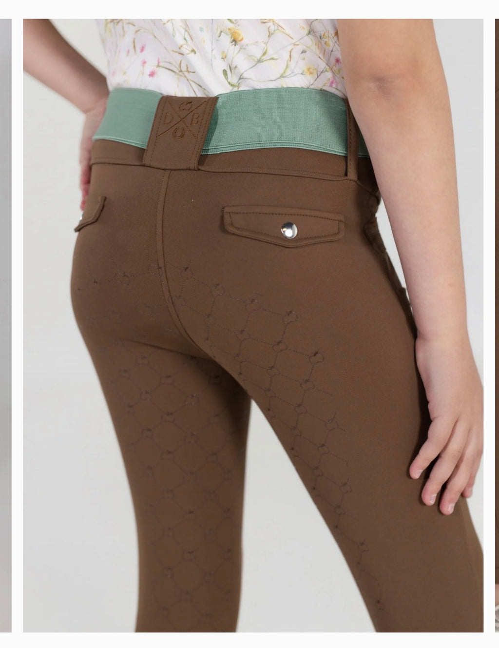 Dapplebay Kids Essential Silicone Full Seat Tights-Chestnut