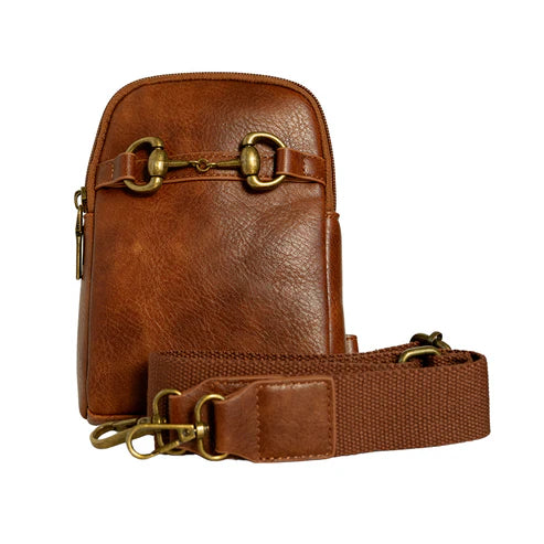 AWST Int'l Snaffle Bit Crossbody Phone Bag