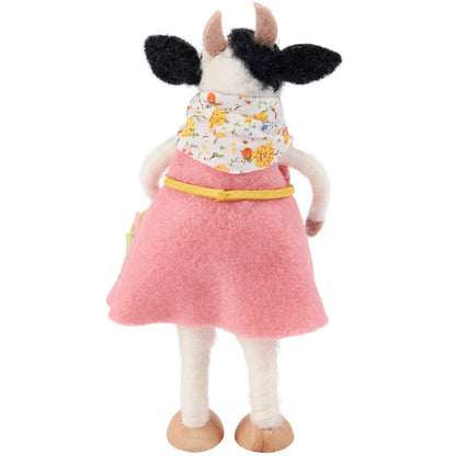 Flower Basket Cow Critter