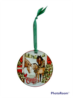 Christmas Ornament - Merry Christmas Horses