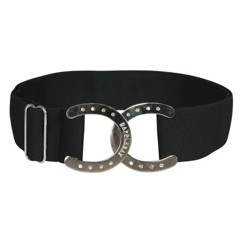 Dapplebay Horse Shoe Elastic Belt-Black