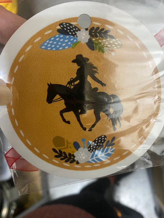 Cowgirl Christmas ornaments
