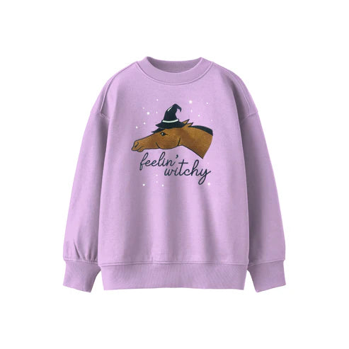 Dapplebay Kid's Feelin' Witchy Sweatshirt-Fall 2025
