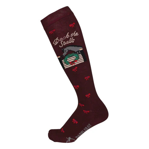 Dapple bay Holiday Deck The Stalls Knit Boot Socks- CLEARANCE