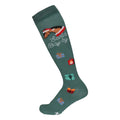 Dapplebay Holiday Santa Bay-by Knit Boot Socks Evergreen- CLEARANCE