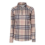 Dapplebay Holiday Plaid Ladies 1/4 Zip Riding Top- CLEARANCE